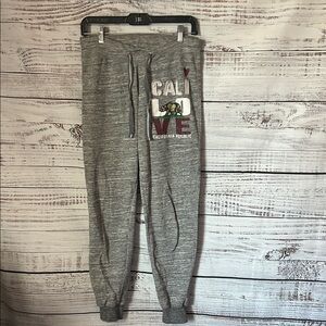 Reflex Gray sweat Pants with Cali Print size medium